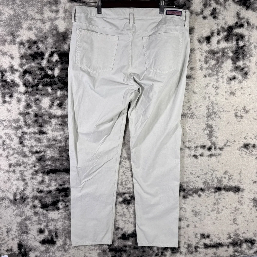 Vineyard Vines Pants Mens Size 36x32 White On The Go Performance Stretch Nylon